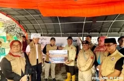 Bank Nagari Bantu Korban Banjir Lahar Dingin