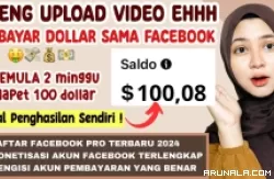 Cair Uang Gratis 100 Dolar Pertama dari Aplikasi Facebook! Konter Kreator Wajib Coba