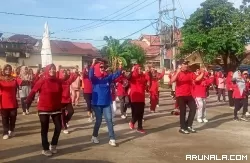 Kurangi Risiko Sakit Jantung, YJI dan KJS se Kecamatan Lubeg Adakan Senam Sehat