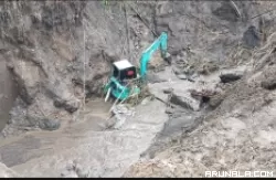 Operator Ekskavator Tewas Terseret Arus Sungai di Kelok Hantu