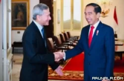 Presiden Jokowi Terima Kunjungan Kehormatan Menlu Singapura