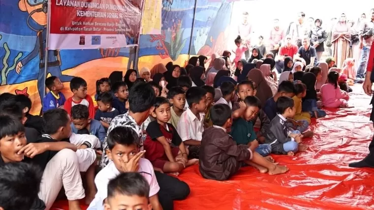 Salah satu posko pengungsian di Kabupaten Tanahdatar. Kominfo Tanah Datar