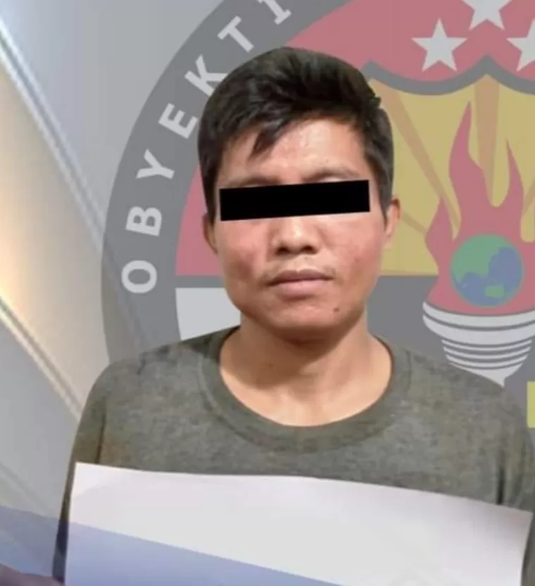 Tersangka berinisial HD (28) saat diamankan di Mapolres Payakumbuh. Humas Polres Payakumbuh