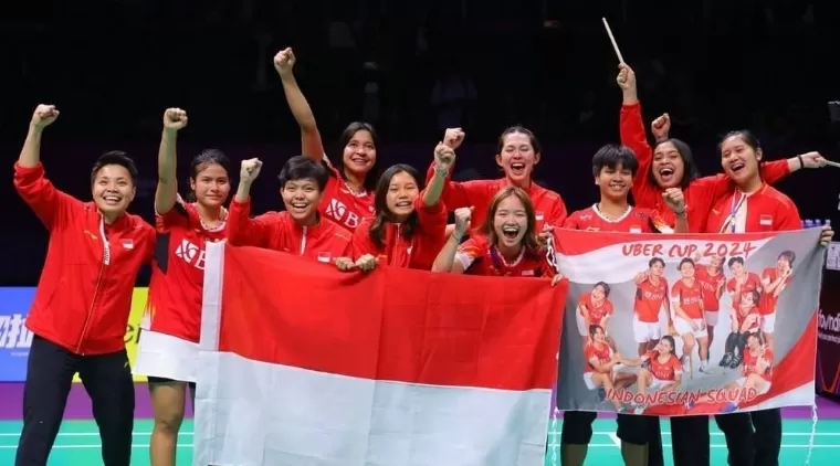 Tim Uber Cup 2024 Indonesia. PBSI