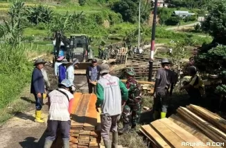 23 Jembatan Putus Akibat Galodo, Sejumlah Titik Sudah Dibangun Jembatan Darurat