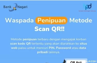 Bank Nagari Ingatkan Nasabah Waspada Modus Kejahatan Transaksi Digital