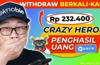 Cair Uang Gratis Rp 200 Ribuan dari Aplikasi Game Crazy Hero!