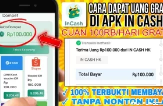 Cairkan Uang Gratis hingga Rp 100 Ribu dari Aplikasi Incash, Baru Rilis 2 Hari!