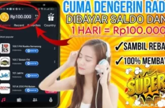 Dengar Radio dapat Uang Gratis Rp 100 Ribu dari Aplikasi Givvy Radios Listen!