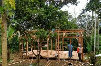 FRPB Bantu Hunian Sementara Bagi Pengungsi Banjir Bandang