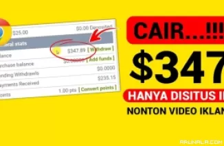 Hasilkan Uang Gratis hinga Jutaan Rupiah dari Website Adzbazar, Cuma Nonton Iklan!