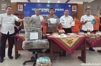 Tangkapan Besar, Polda Sumbar Sita 23 Kg Ganja, Tiga Tersangka Dibekuk