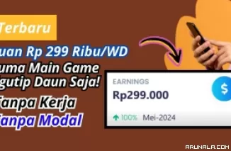 Mengutip Daun Dibayar Rp 299 Ribu dari Internet! Jangan sampai Ketinggalan
