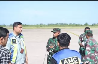 Pastikan Kelancaran Kunjungan Presiden, Danlanud SUT Lakukan Gladi