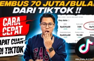 Pria Ini Berhasil Cairkan Uang Gratis Rp 70 Juta/Bulan dari TikTok, Ternyata Begini Caranya!