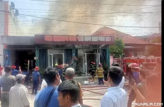 Satu Unit Rumah Permanen Terbakar di Jalan Pramuka 1 Padang