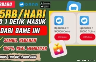 Serbu Uang Gratis Rp 35 Ribu Langsung Masuk Rekening dari Game ini!