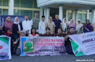 Unand Lepas Keberangkatan Empat Tim Tanggap Bencana ke Lokasi Terdampak