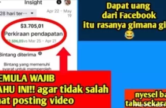 Upload Video Pendek di Facebook dan Youtube bisa dapat Uang Gratis? Begini Caranya!
