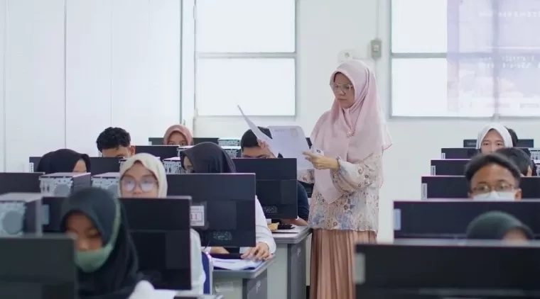 Pelaksanaan UTBK SNBT 2024 di kampus Universitas Andalas beberapa waktu lalu. Humas Unand