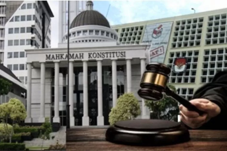 Ilustrasi gedung Mahkamah Konstitusi dan KPU RI. (dok : istimewa)
