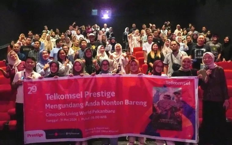 Telkomsel menggelar acara nonton bareng 'Kingdom of the Planet of the Apes' serentak di 13 kota melalui program loyalitas Telkomsel Prestige. IST