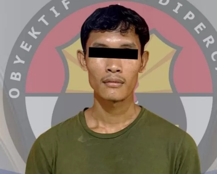 Pelaku FO (22) saat diamankan di Mapolres Payakumbuh. Humas Polres Payakumbuh