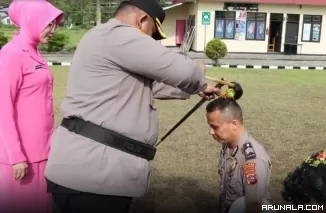 15 Personel Polres Padangpanjang Naik Pangkat