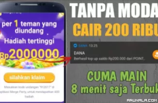 Cara Mudah Mendapatkan Uang Gratis Rp 200 Ribu dari Aplikasi Merge Party Tanpa Modal!