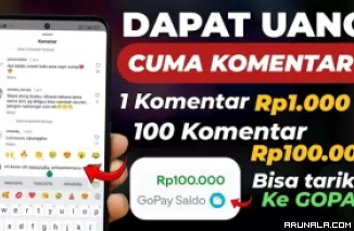 Cuma Berkomentar di Sosial Media, dapat Uang Gratis Rp 100 Ribu/Hari dari Website Ini!