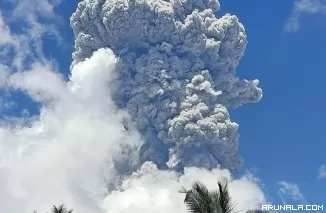 Gunungapi Ibu kembali Erupsi, Tinggi Abu Vulkanik Capai 7.000 Meter