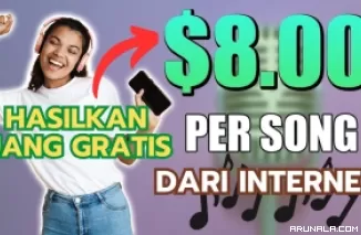 Hasilkan Uang Gratis 5 Dolar/Hari dari Internet dengan Musik, Caranya Praktis Sekali!