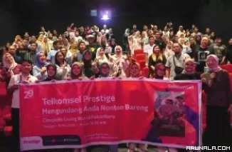 Meriahkan HUT ke-29, Telkomsel Nonton Bareng Serentak di 13 Kota