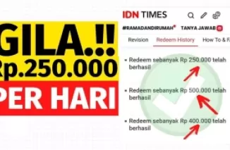 Panduan Lengkap Hasilkan Uang Gratis Rp 250 Ribu dari Situs IDN Times, Terbuktikah?