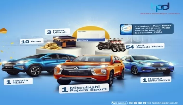 Leaflet Undian Tabungan Berhadiah Bank Nagari. IST