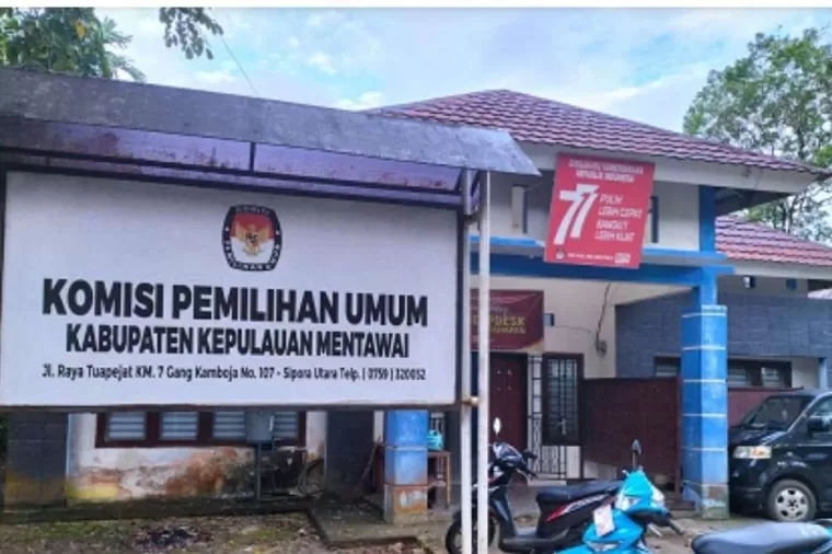 Kantor KPU Kabupaten Kepulauan Mentawai. (dok : istimewa)