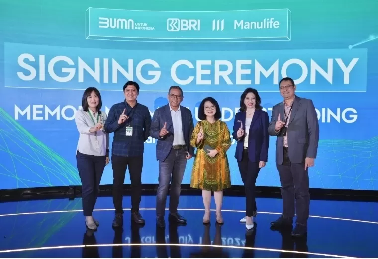PT Bank Rakyat Indonesia (Persero) Tbk bersinergi dengan PT Asuransi Jiwa Manulife Indonesia (Manulife Indonesia) untuk memperkuat layanan digitalisasi perbankan di Indonesia. Dok PT BRI (Persero) Tbk