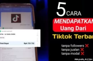 5 Cara Mudah dapatkan Uang Gratis dari TikTok, Tanpa Followers! Sudah Coba Belum?