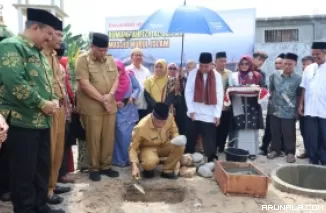 Gubernur Sumbar Letakkan Batu Pertama Rumah Tahfiz Nurul Islam JKA