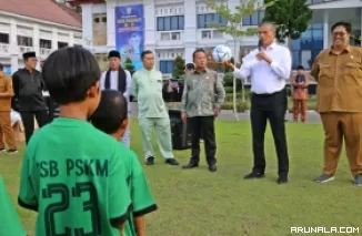 Pj. Wako Roberia Launching Liga SSB Meriahkan HUT Kota Pariaman ke-22