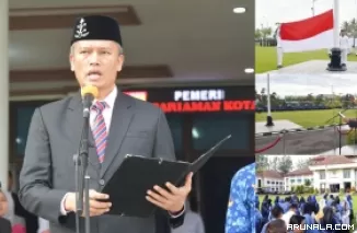 Pj. Wako Roberia Pimpin Upacara Harlah Pancasila Tahun 2024 Tingkat Kota Pariaman