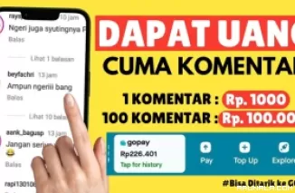 Seru Banget! Cuma Komentari Sosial Media dapat Uang Gratis Rp 130 Ribu