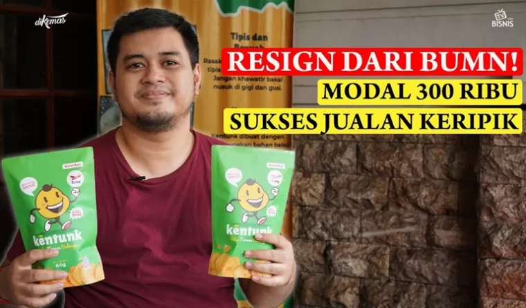 lustrasi produk kripik kentang (kentunk). (foto : hops.id)