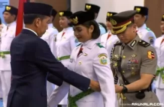 Jokowi Kukuhkan 76 Anggota Paskibraka Tahun 2024