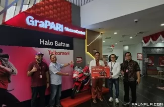 Telkomsel POIN Undi Undi Hepi Periode 4, Pelanggan Batam Ketiban Satu Unit Motor Sport