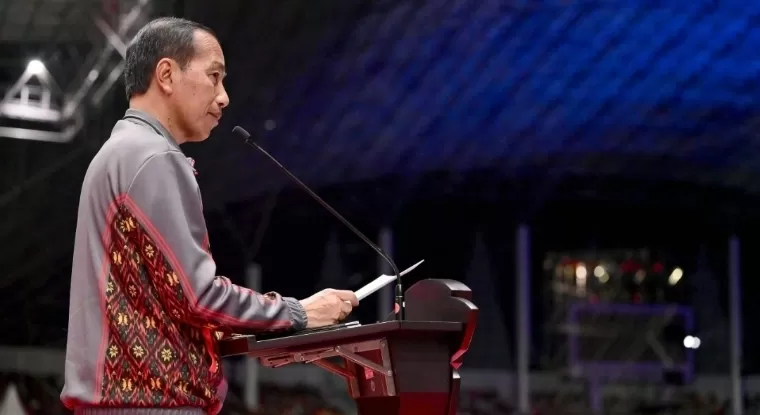 Presiden Joko Widodo resmi membuka Pekan Olahraga Nasional (PON) XXI di Stadion Harapan Bangsa, Kota Banda Aceh, Provinsi Aceh, pada Senin malam (9/9/2024).  BPMI Setpres