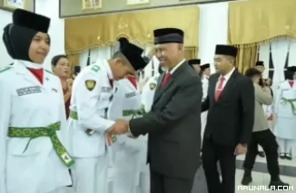 54 Anggota Paskibra Sumbar Diminta Jaga Kekompakan