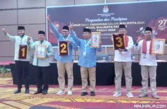 Tiga Paslon Wako-Wawako Padang Dapatkan Nomor Urut