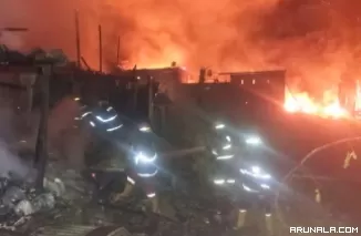 10 Rumah di Pulau Aia Lubeg Ludes Terbakar