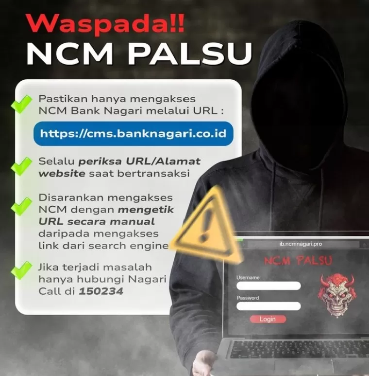 Ilustrasi Waspadai NCM palsu. IST